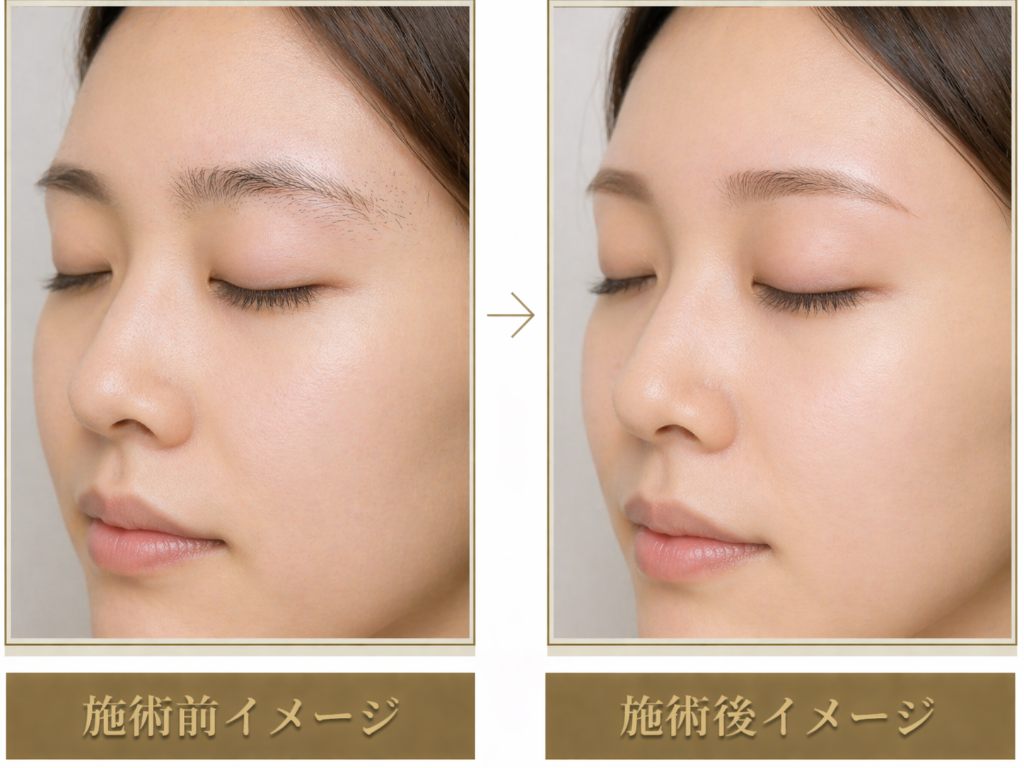 眉毛脱毛イメージ1